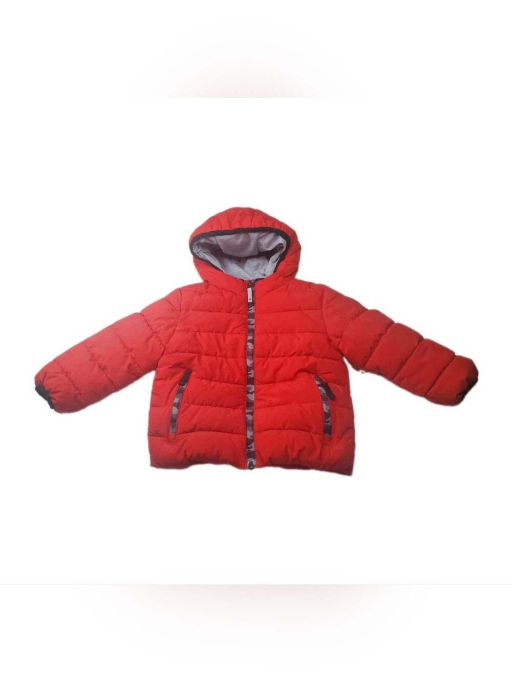 Gerry Puffer Jacket Kids 3T Red Full Zip Pockets Hooded Outdoor Snow Winter NWOT